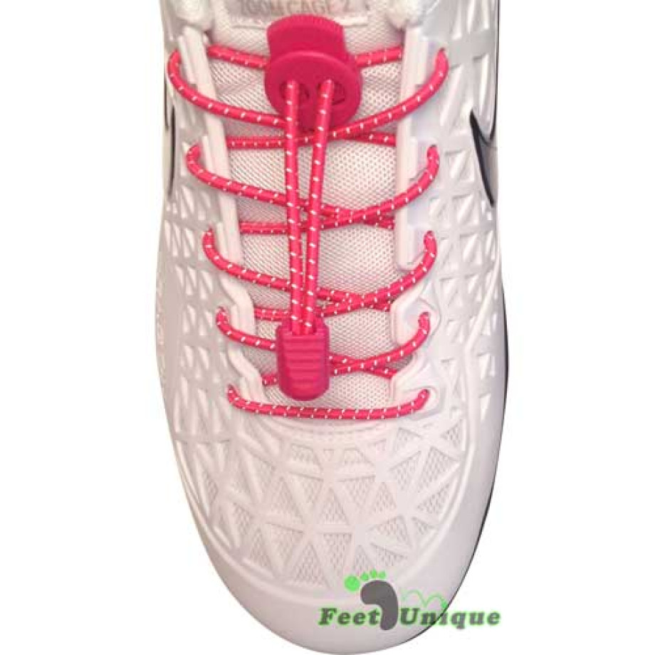 Buy Reflective Lock Hot Pink Shoelaces Here